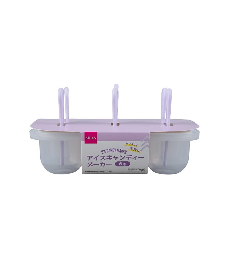 Daiso Ice Candy Maker, Light Purple (6 Bars) - Image 1
